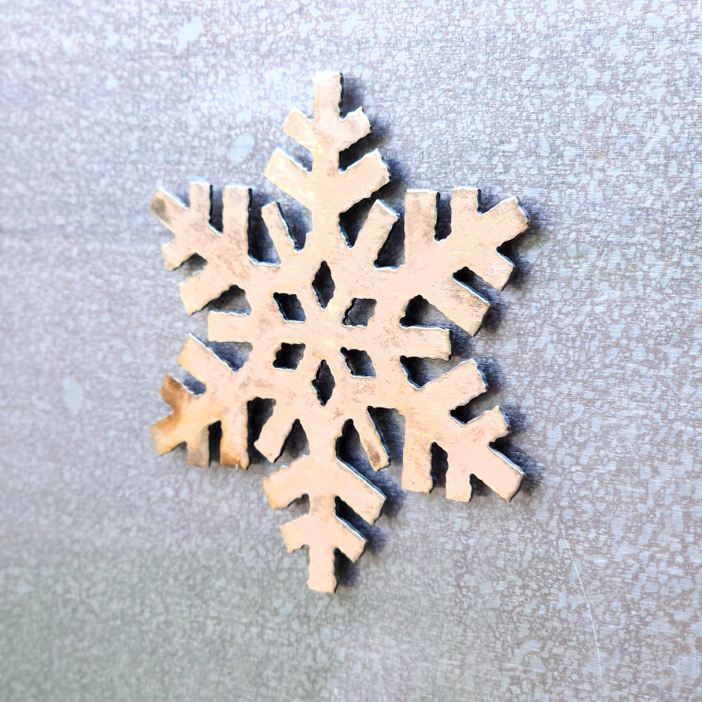 Square Snowflake Magnet