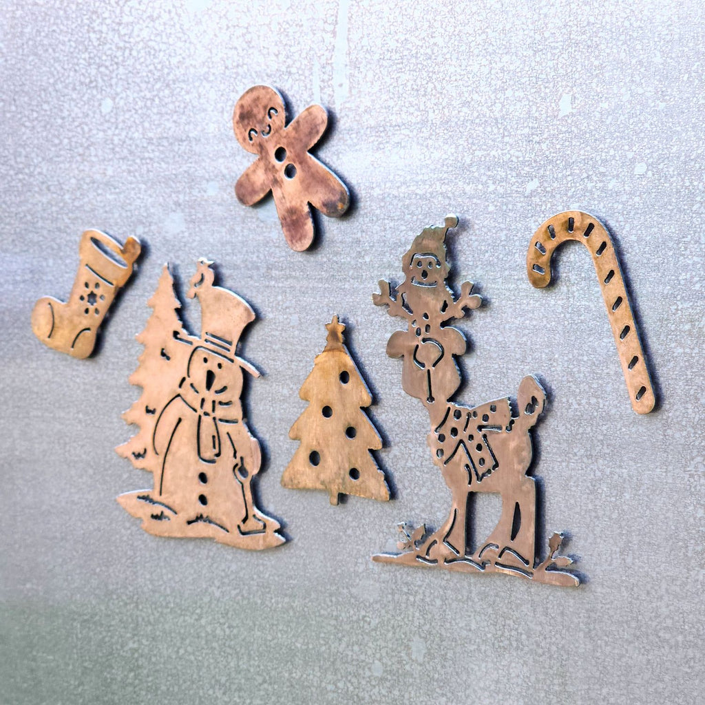 Xmas Character & Holiday Magnet Set