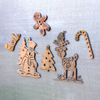 Xmas Character & Holiday Magnet Set