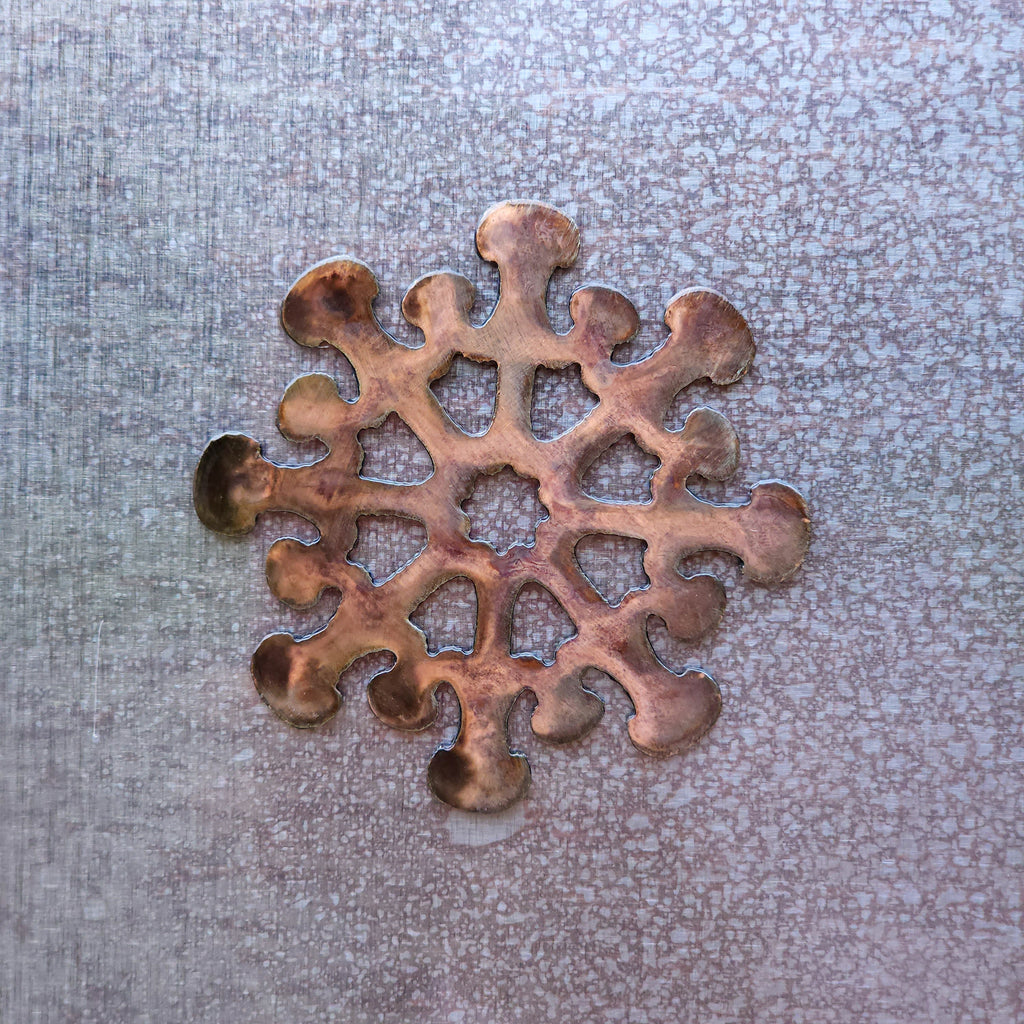 Mushroom Snowflake Magnet