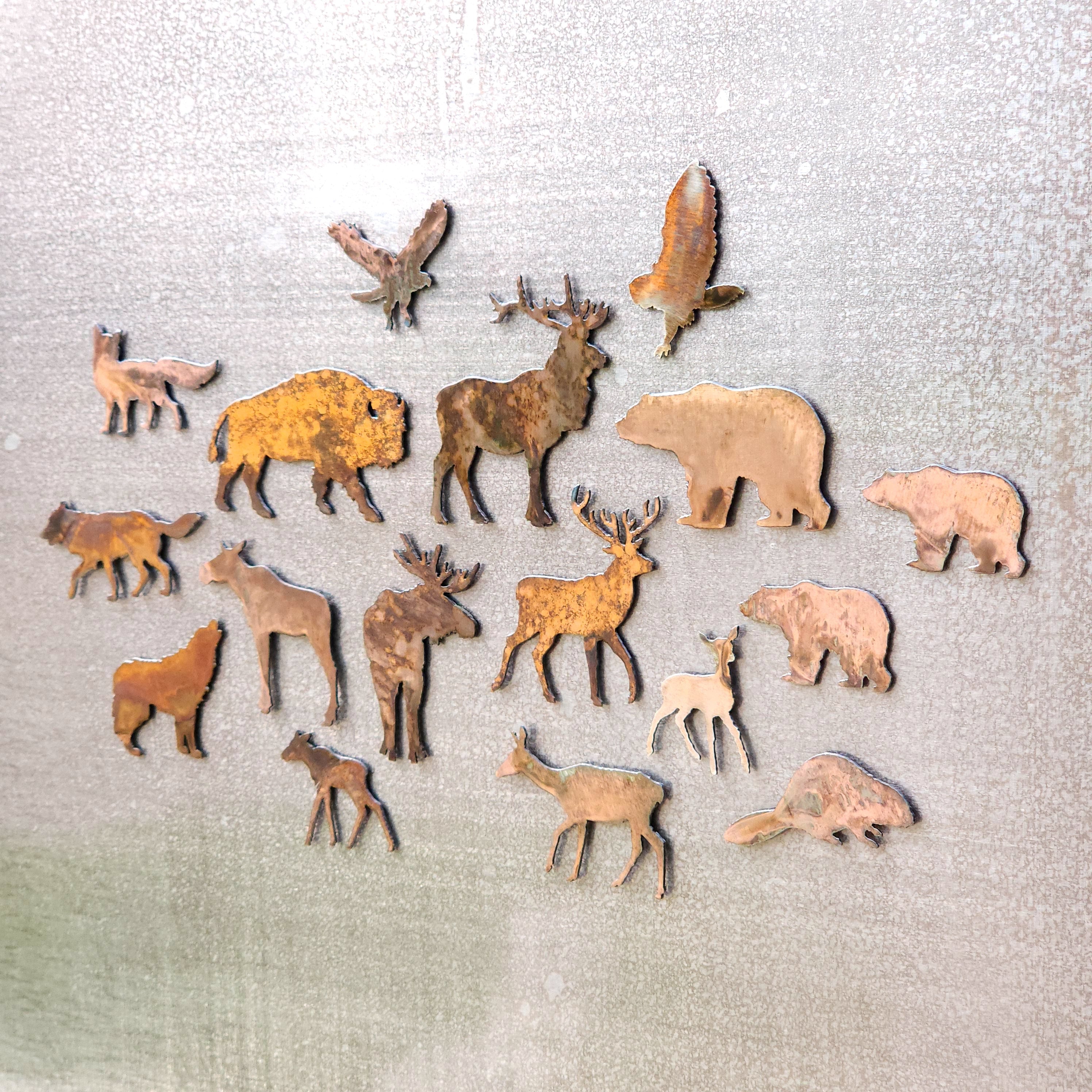 Moose Family Magnet Set