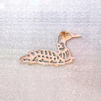 Copper Patina Loon Magnet for Cabin Decor Loon Art for Kitchen and Loon Lovers