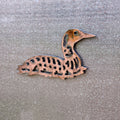 Copper Patina Loon Magnet for Cabin Decor Loon Art for Kitchen and Loon Lovers