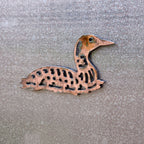 Copper Patina Loon Magnet for Cabin Decor Loon Art for Kitchen and Loon Lovers