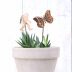 Small Yeti & Monarch Butterfly Stake Set