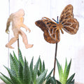 Small Yeti & Monarch Butterfly Stake Set