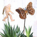 Small Yeti & Monarch Butterfly Stake Set
