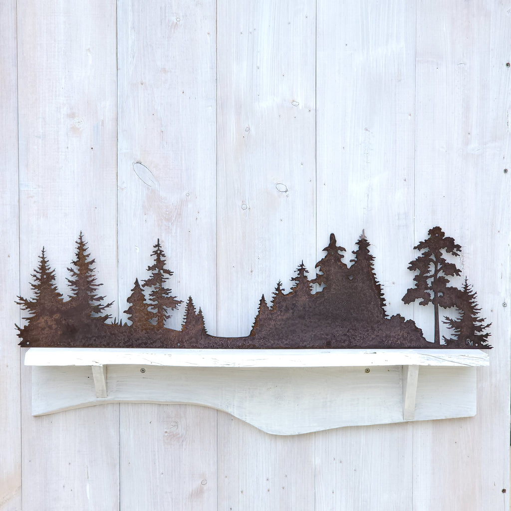 35" x 9" Tree Scene