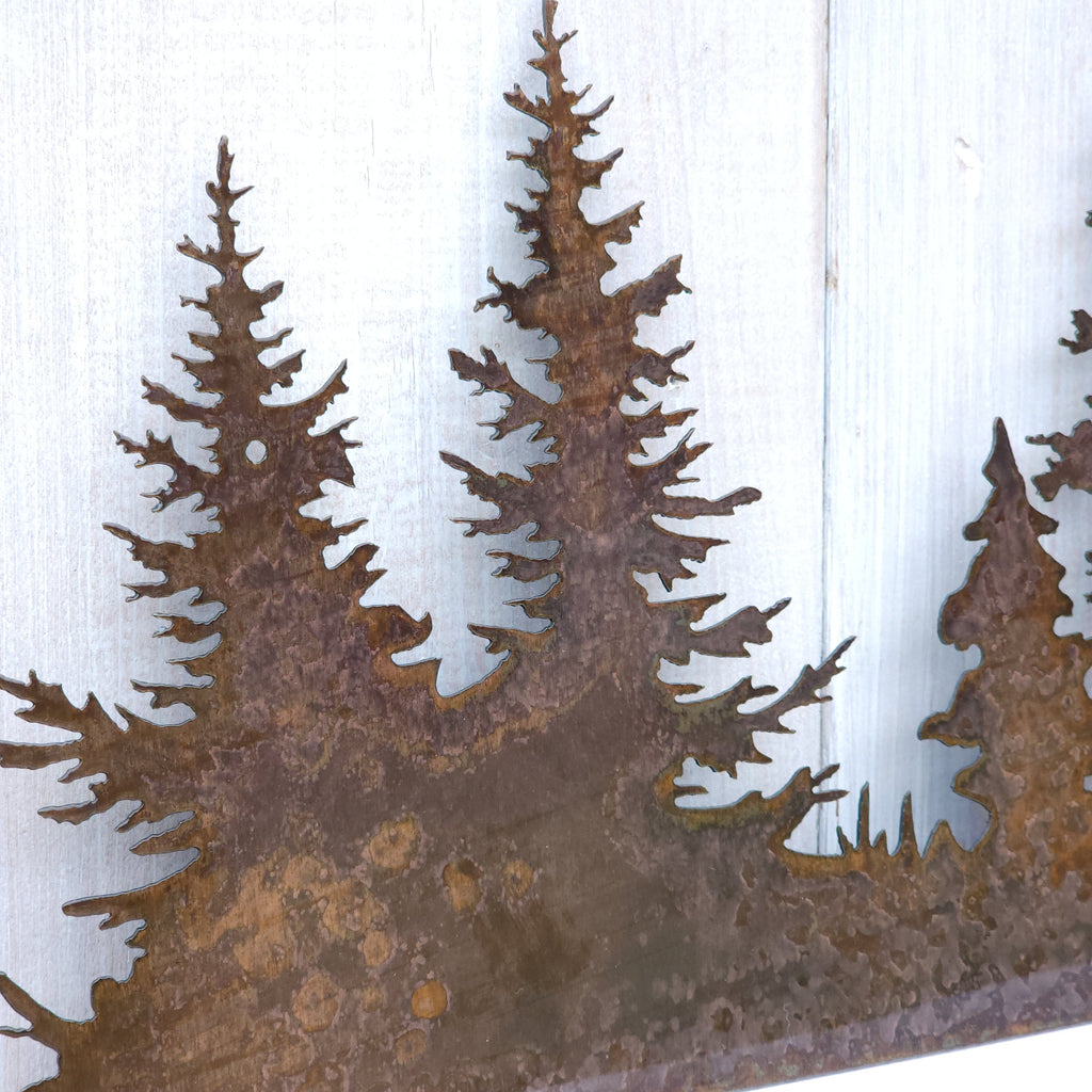 35" x 9" Tree Scene