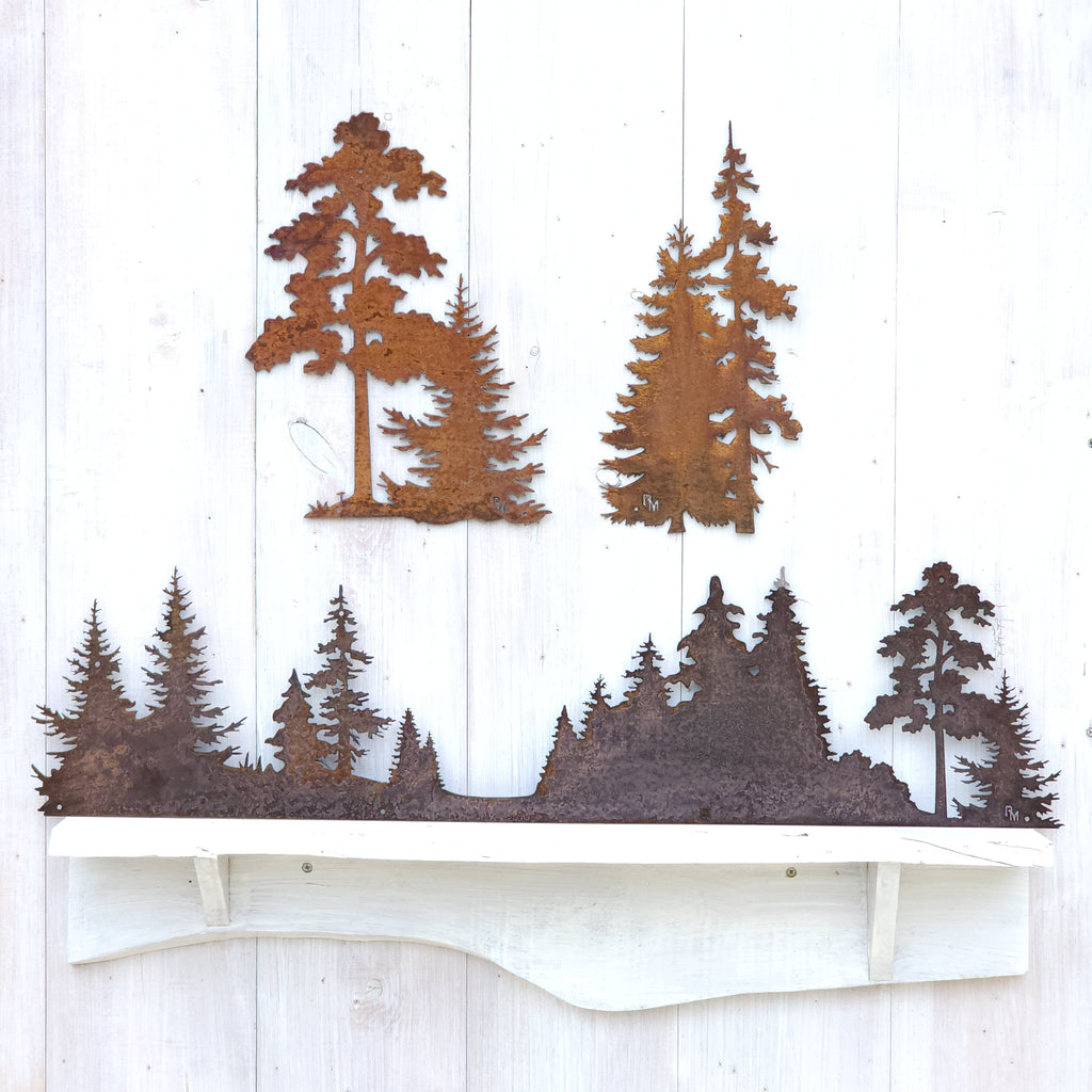Oak, Evergreen, & Tree Scene Set
