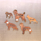 Custom Dog Magnet w/ Name (Cut In)
