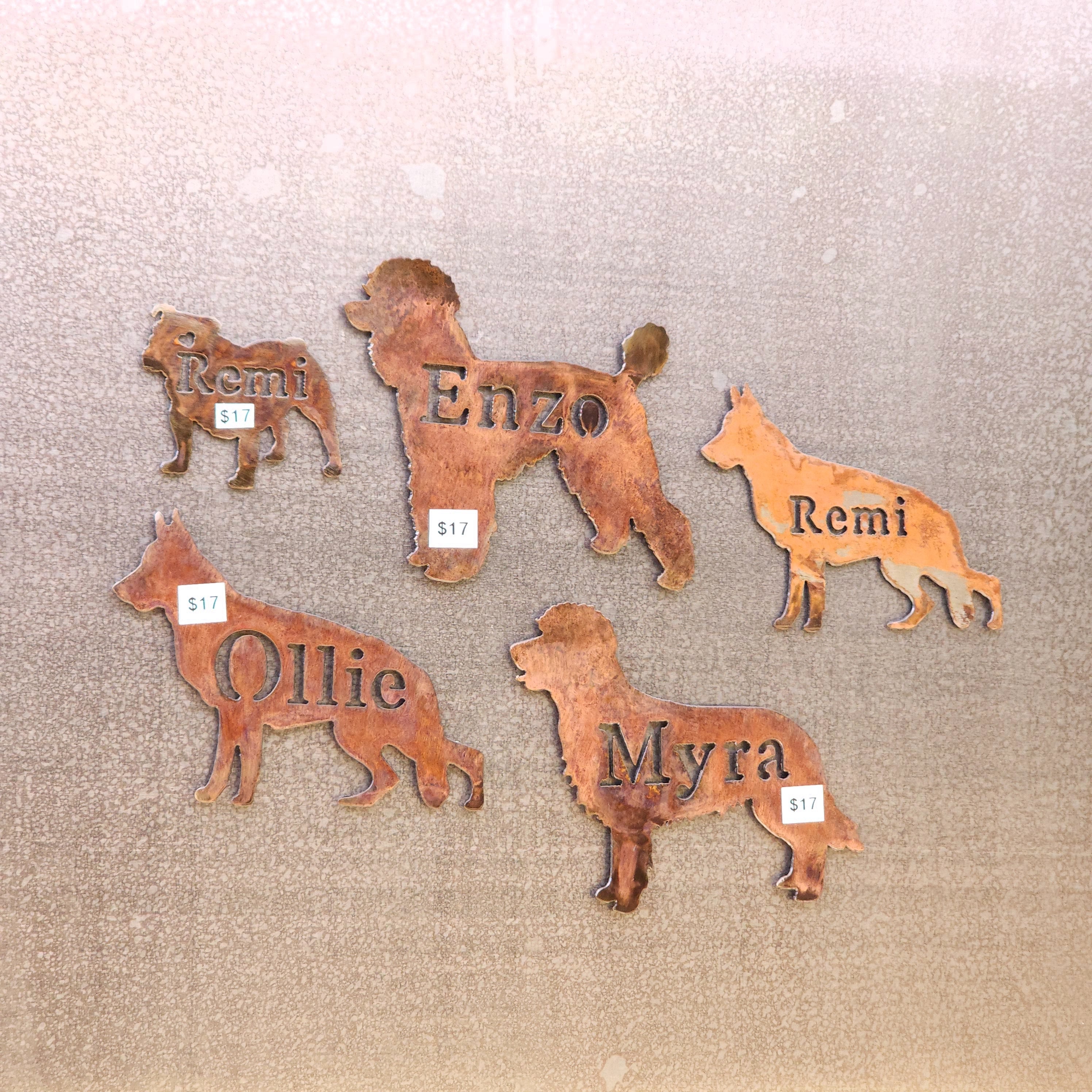 Custom Dog Magnet w/ Name (Cut In)