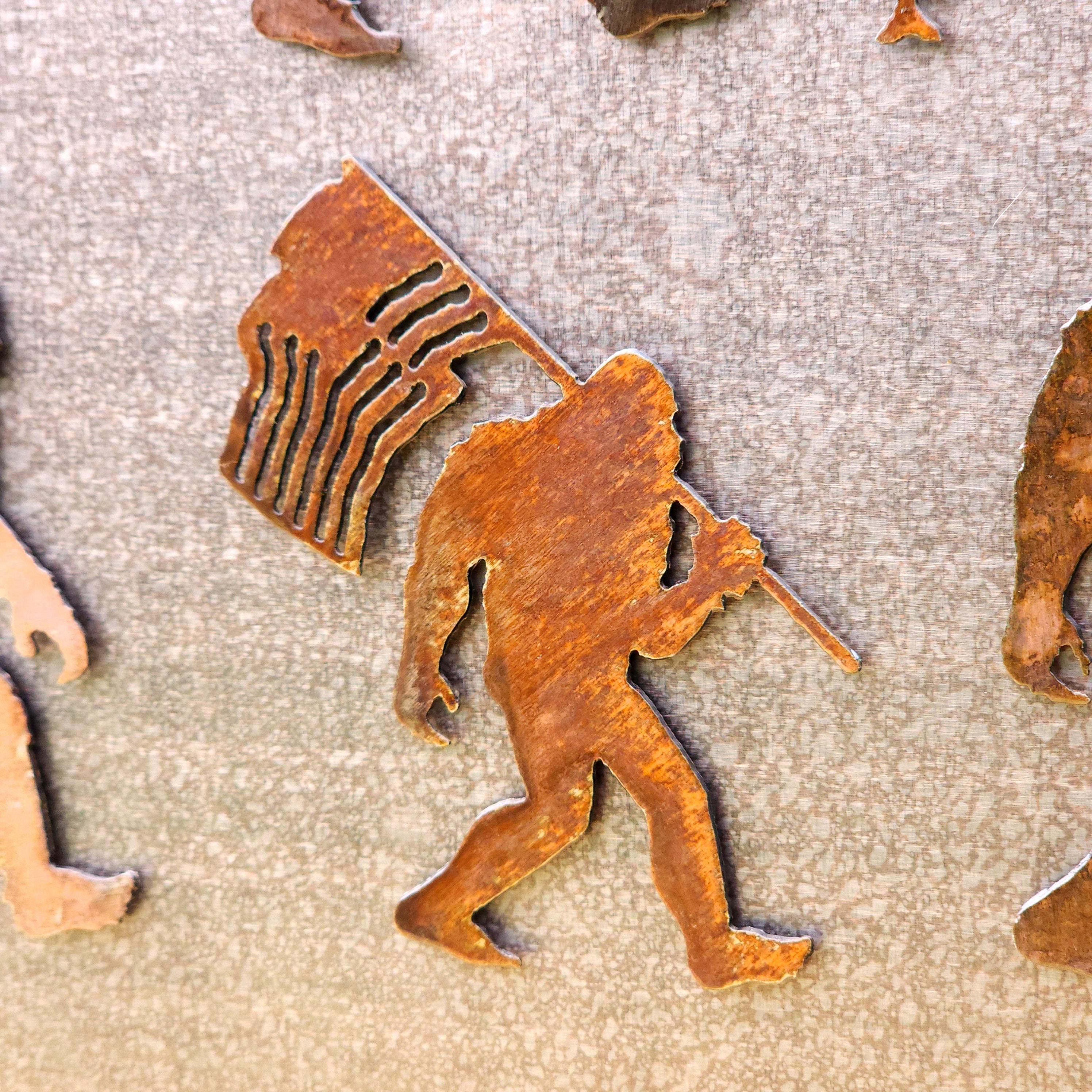 American Flag Sasquatch Magnet