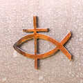 Fish w/ Large Cross Magnet