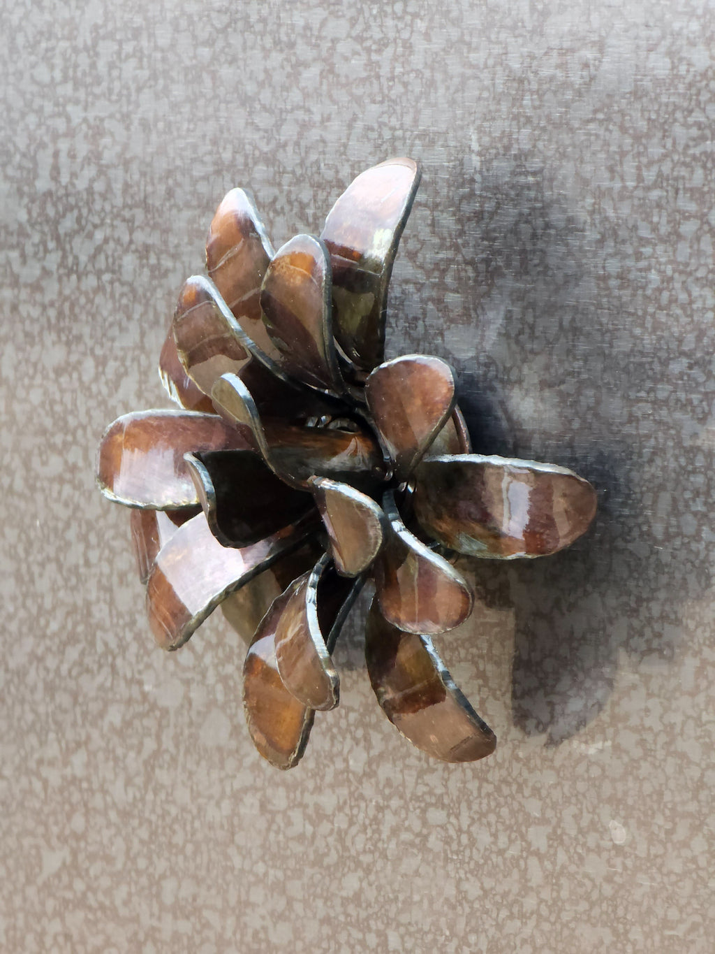 3D Oval Flower Magnet