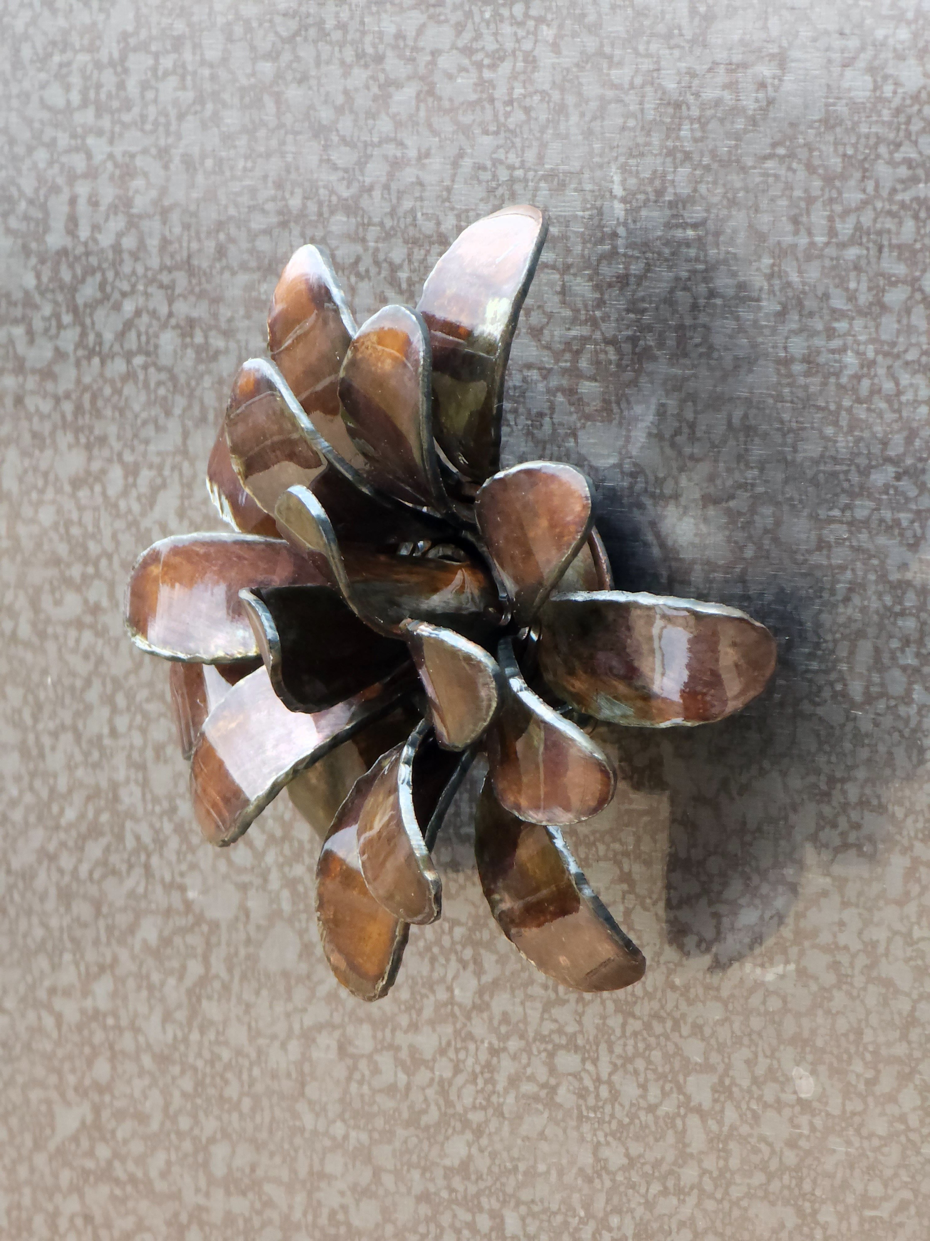 3D Oval Flower Magnet
