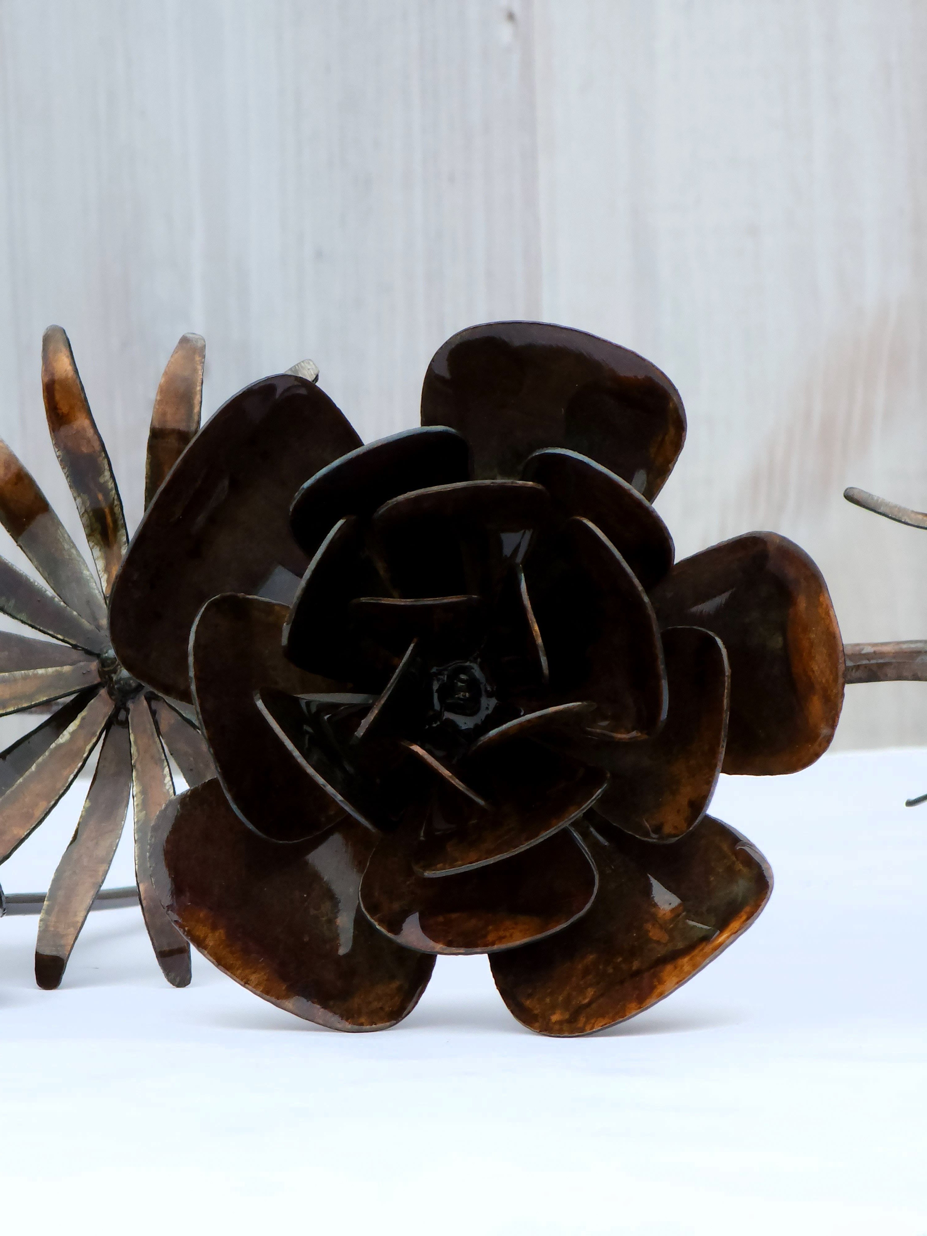 3D Rose Flower Stake