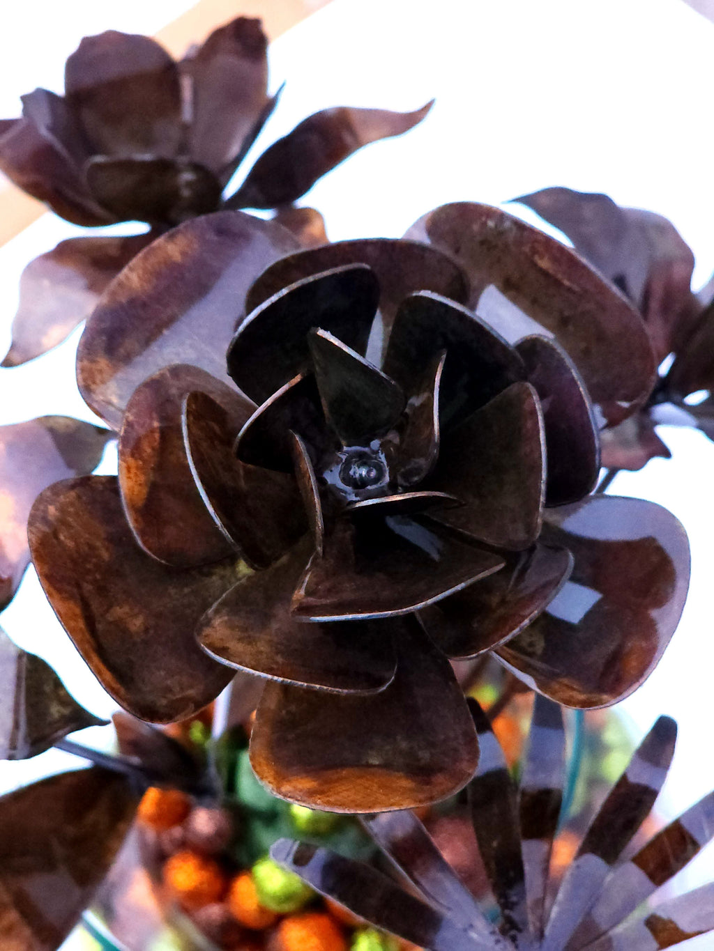 3D Rose Flower Stake