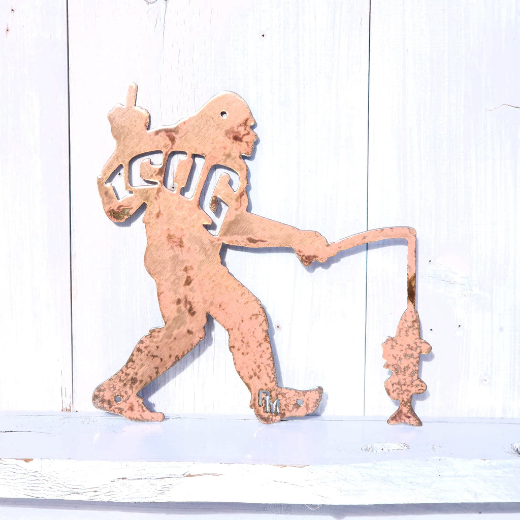 ICOG Middle Finger Fishing Yeti Wall Art