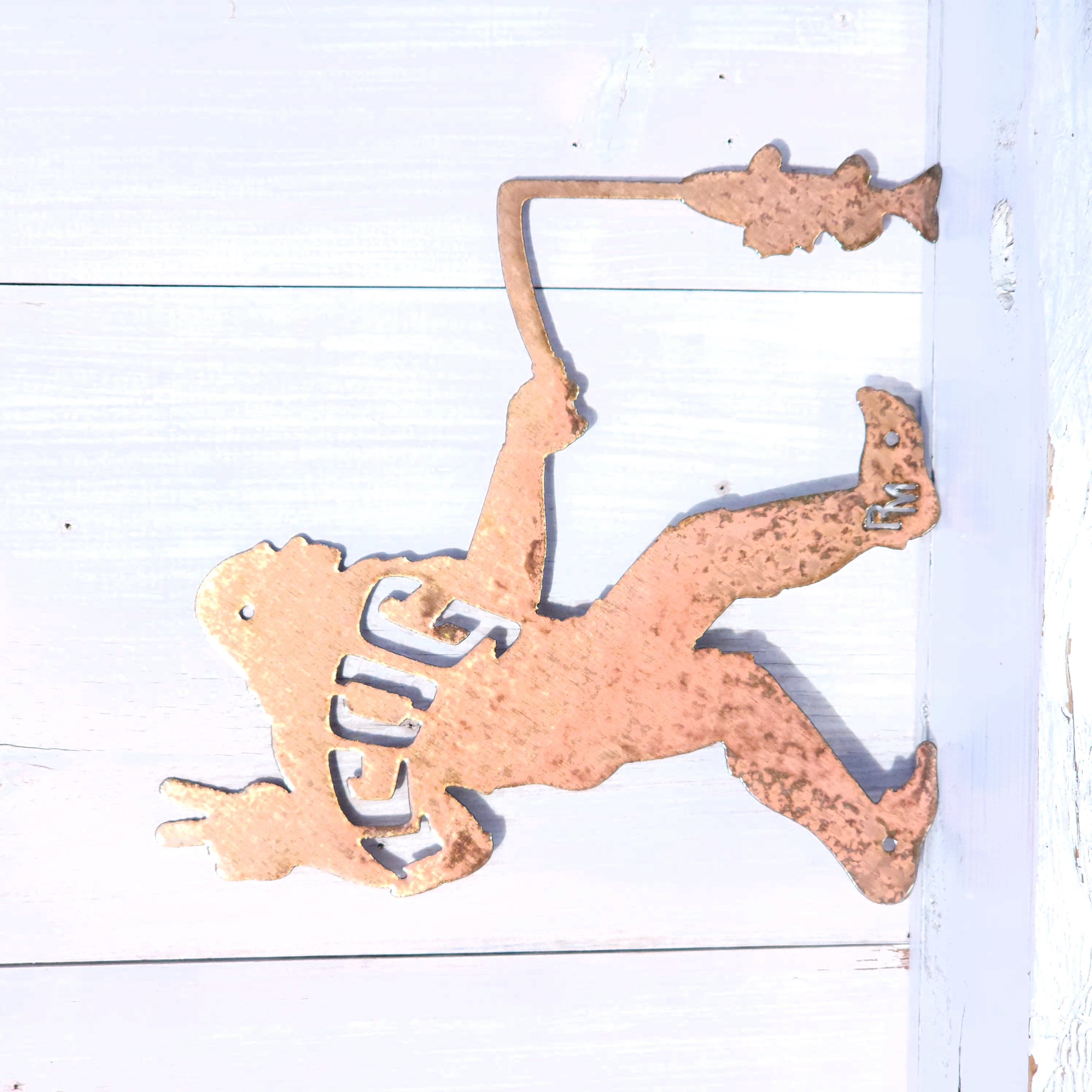 ICOG Peace Sign Fishing Yeti Wall Art