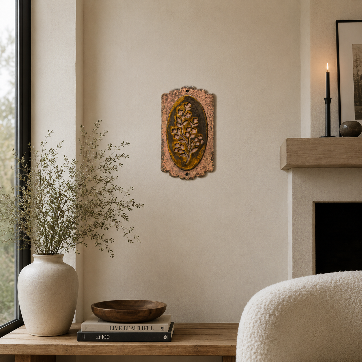 Prairie Bloom Layered Wildflower Metal Wall Art