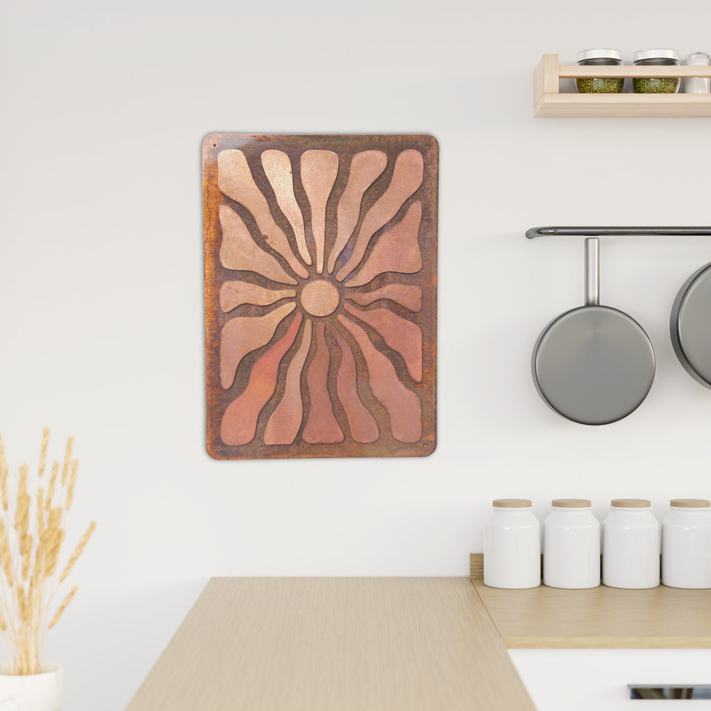 Cocoa Beach Layered Copper Gallery Wall Art