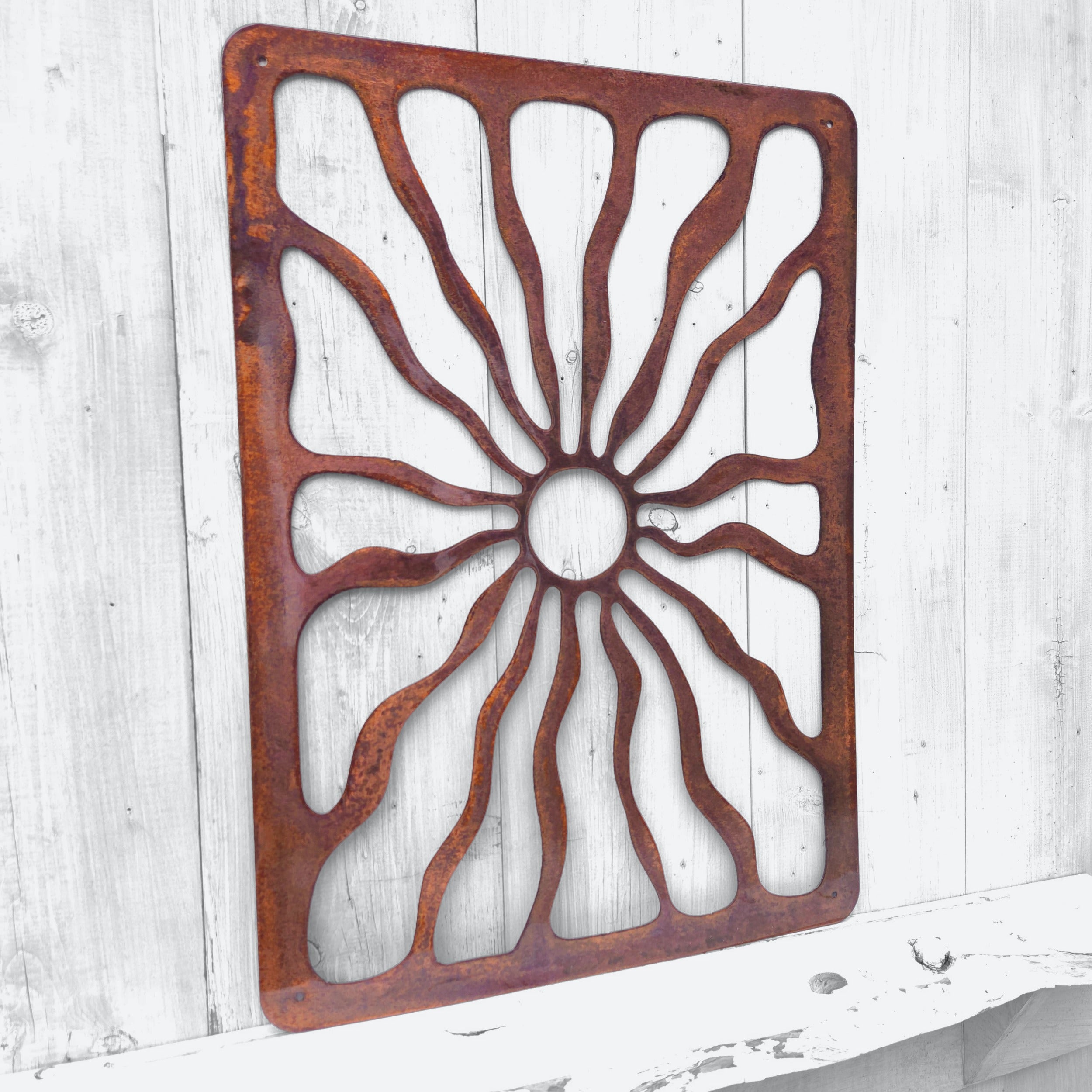 Cocoa Beach Negative Space Copper Gallery Wall Art