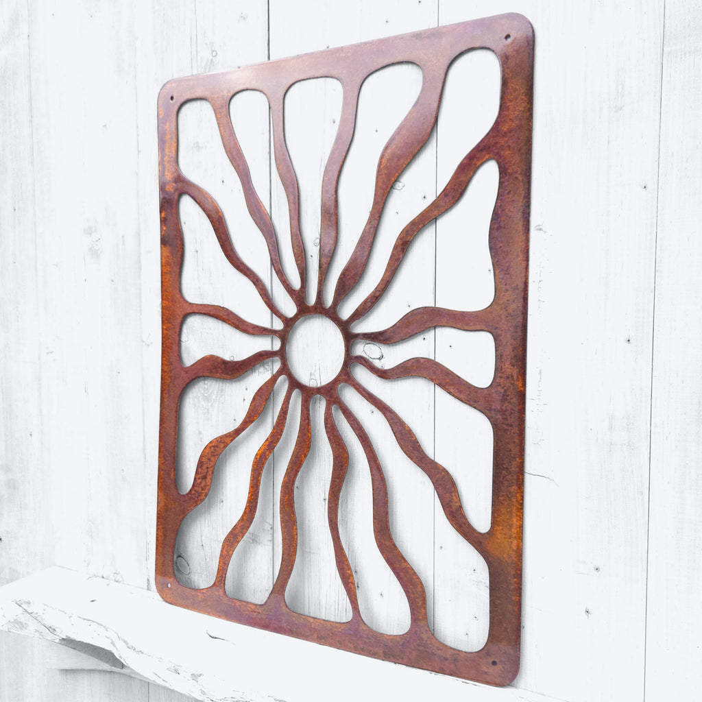 Cocoa Beach Negative Space Copper Gallery Wall Art