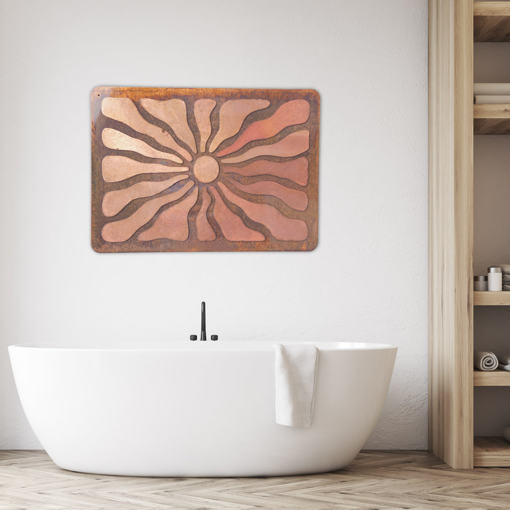 Cocoa Beach Layered Copper Gallery Wall Art
