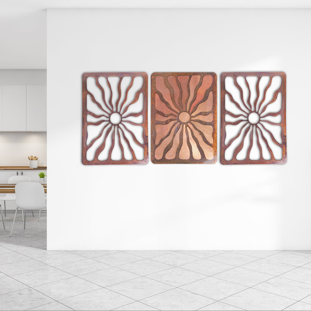 Cocoa Beach Negative Space Copper Gallery Wall Art