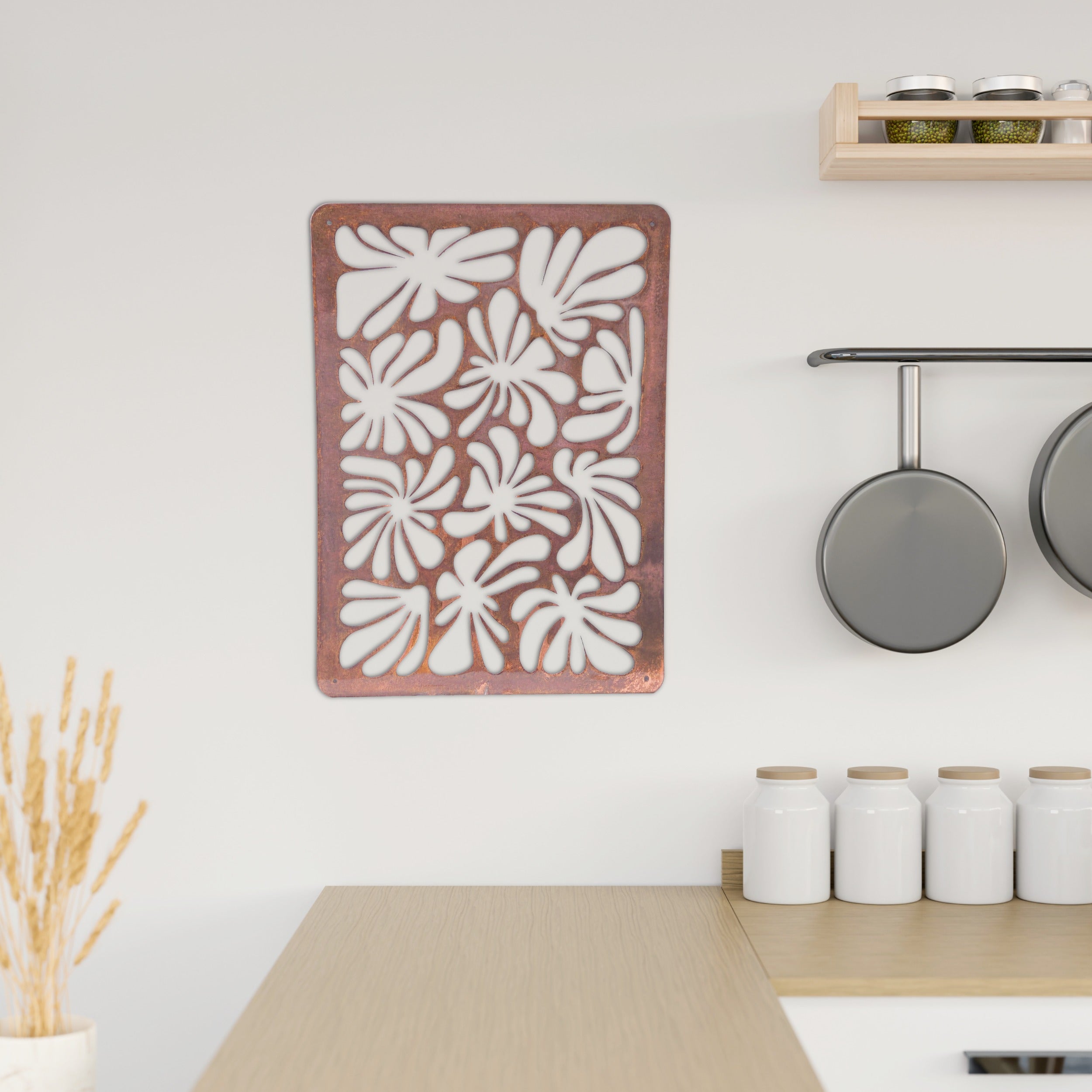 The Matchmaker Negative Space Copper Gallery Wall Art