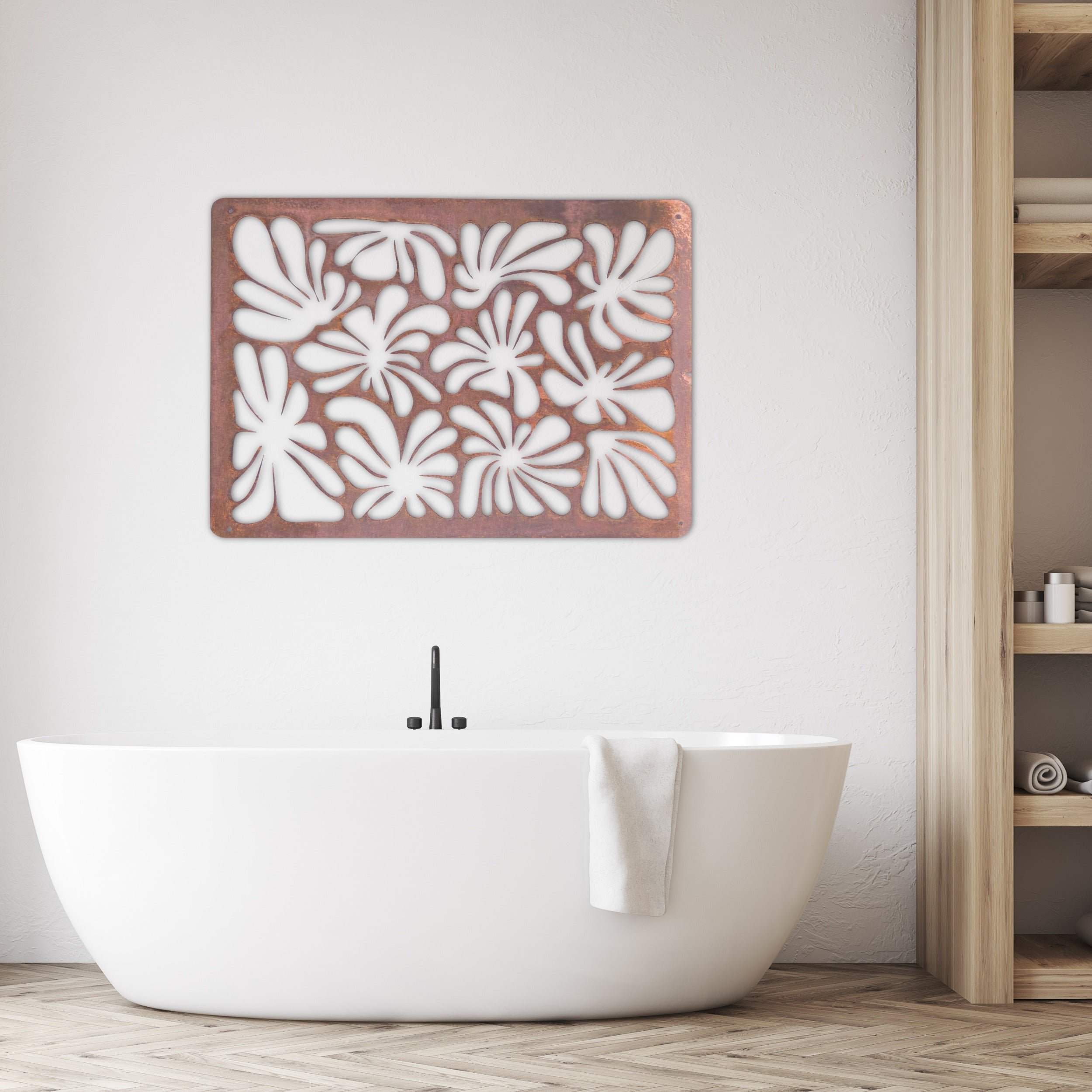 The Matchmaker Negative Space Copper Gallery Wall Art