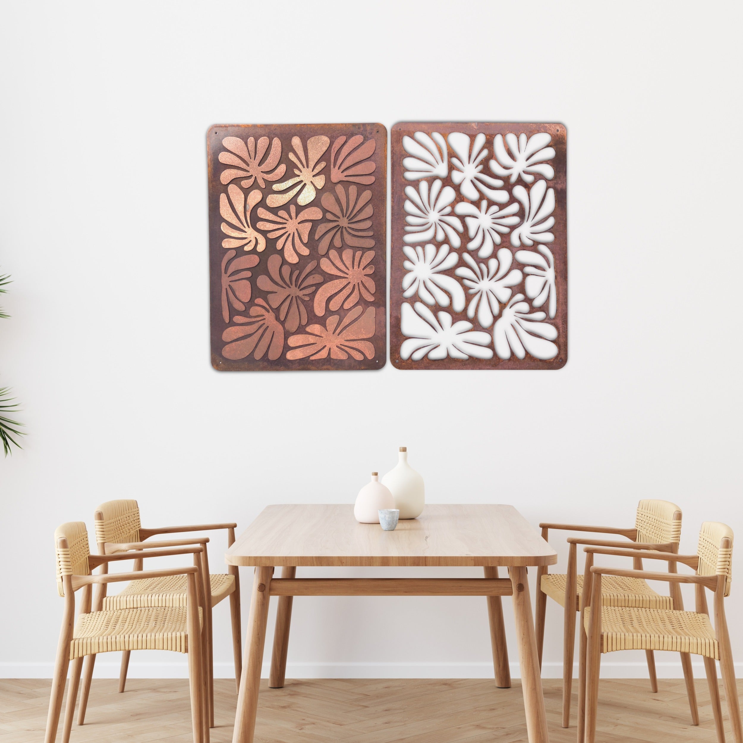 The Matchmaker Negative Space Copper Gallery Wall Art